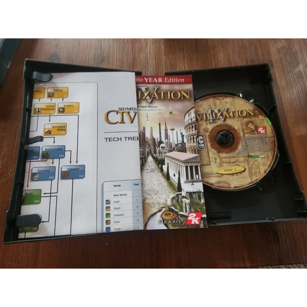 Sid Meier's 4 Civilization Game of the Year Edition PC Game 2006 Complete